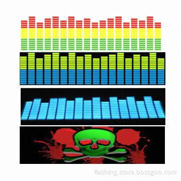 Hot Selling Equalizer Sound Active EL Car Stickers